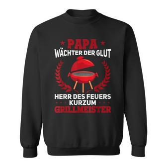 Herren Grill  Barbecue Spruch Bbq Lustiges Papa Grillkönig Sweatshirt - Seseable
