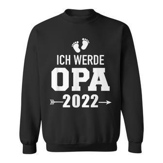 Herren Ich Werde Opa 2022 Schwangerschaft Verkünden Sweatshirt - Seseable