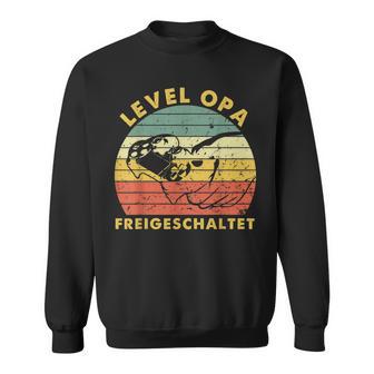 Herren Level Opa Freigeschaltet Vatertag Sweatshirt - Seseable