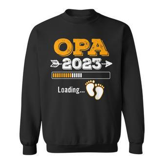 Herren Opa 2023 Loading Sweatshirt, Werdender Opa Nachwuchs Lustig - Seseable