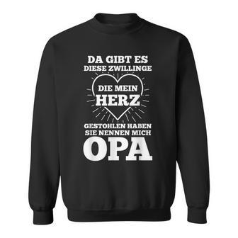 Herren Opa Zwilling Enkel Großvater Sweatshirt - Seseable