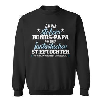 Herren Stolzer Bonus Papa Einer Fantastischen Stieftochter Sweatshirt - Seseable