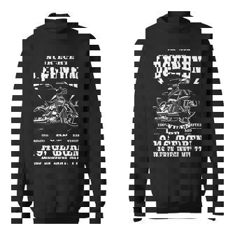 Herren Sweatshirt zum 77. Geburtstag, Biker-Motiv 1946, Motorrad Chopper - Seseable