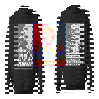 Hey Joe Biden You Dropped This Trump Middle Fingers Sweatshirt | Mazezy