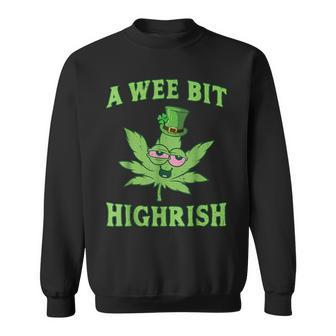 Highrish Funny 420 Weed Marijuana For St Patricks Day 2023 Sweatshirt - Seseable