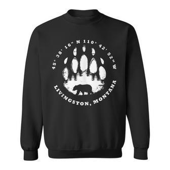 Hiking Bear Wear Livingston Montana Sweatshirt | Mazezy