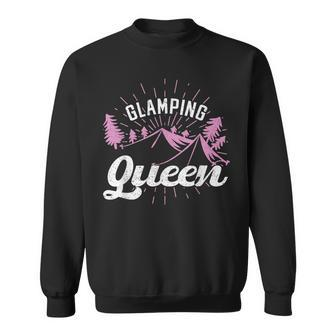 Hiking Glamping Queen Camping Sweatshirt - Seseable