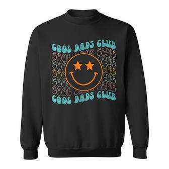 Hippie Face Cool Dads Club Retro Groovy Fathers Day Funny Sweatshirt - Thegiftio UK