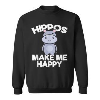 Hippo Hippopotamus Hippo Lovers Cute Baby Hippopotamus Sweatshirt | Mazezy UK