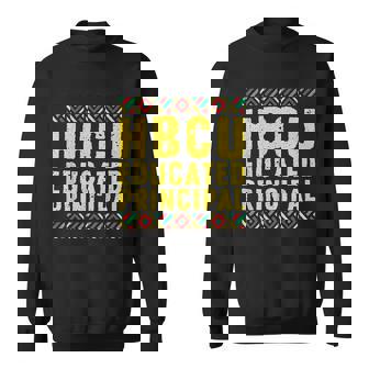 Historical Black College Alumni Gift HBCU Educated Principal Men Women Sweatshirt Graphic Print Unisex - Thegiftio