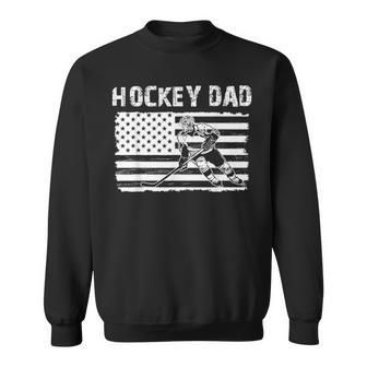 Hockey Dad Father Day Gift Sweatshirt - Seseable