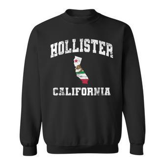Hollister California Ca State Flag Vintage Athletic Style Sweatshirt | Mazezy