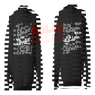 Holly Xmas Jolly Nurse Christmas For Mens Womens V3 Sweatshirt - Thegiftio