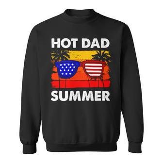 Hot Dad Summer Retro Vintage 4Th Of July Sweatshirt | Mazezy