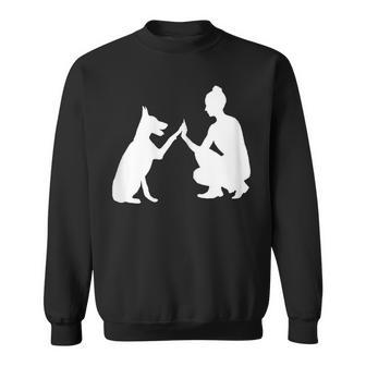 Hund Und Frauchen Beste Freunde Sweatshirt - Seseable