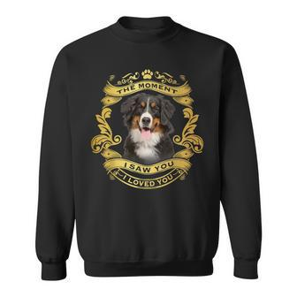 Hunde-Motiv Schwarz Sweatshirt mit Liebevoller Botschaft, Tierfreund Design - Seseable