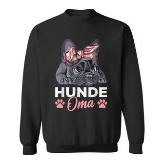 Hunde Oma Französische Bulldogge Frenchie Frauchen Sweatshirt - Seseable