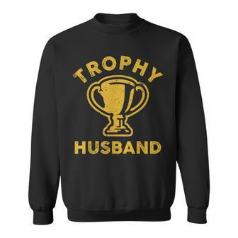 Husband Trophy Cup Vintage Retro Design Fathers Day Gift Sweatshirt | Mazezy