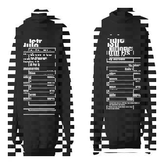 Hustle Nutrition Facts Motivational Men Women Sweatshirt Graphic Print Unisex - Thegiftio