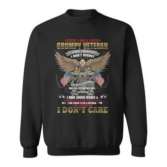 I Am A Grumpy Old Veteran I Served I Sacrificed Veterans Day Men Women Sweatshirt Graphic Print Unisex - Seseable