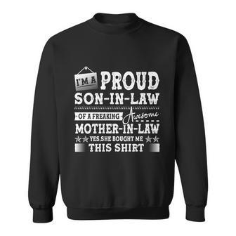 I Am A Proud Son In Law Mom Family Proud Mother Of The Groom Gift Sweatshirt - Monsterry AU