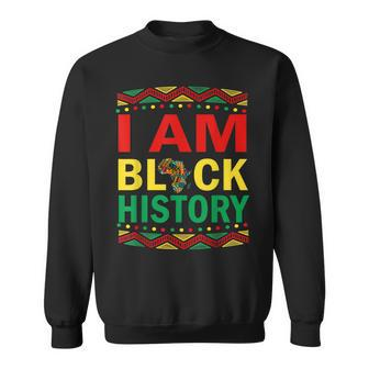 I Am Black History Black Human Black Pride And Culture Men Women Sweatshirt Graphic Print Unisex - Seseable