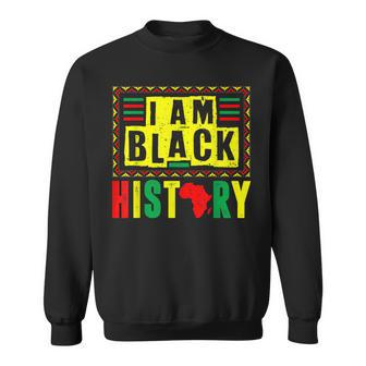 I Am Black History Month African American Pride Celebration V16 Sweatshirt - Seseable
