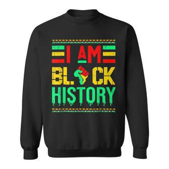 I Am Black History Month African American Pride Celebration V24 Sweatshirt - Seseable