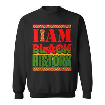 I Am Black History Month African American Pride Celebration V8 Men Women Sweatshirt Graphic Print Unisex - Seseable