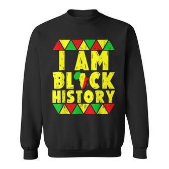 I Am Black History Month African American Pride Men Women Sweatshirt - Seseable