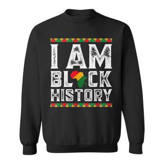 I Am Black History Month Pride African American Melanin Men Women Sweatshirt Graphic Print Unisex - Thegiftio UK