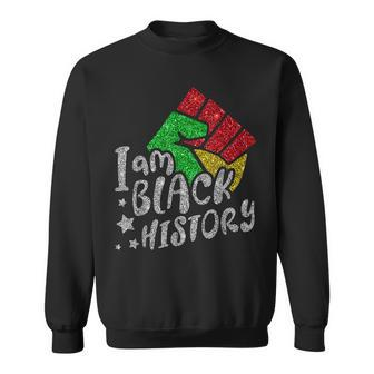 I Am Black Woman Blm Melanin Educated Black History Month Sweatshirt - Seseable