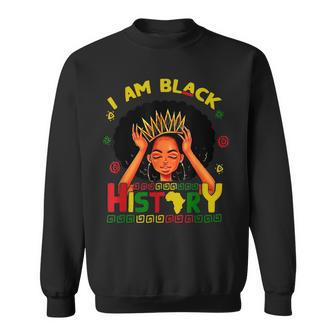 I Am The Strong African Queen Girls Black History Month Gift V3 Sweatshirt - Seseable
