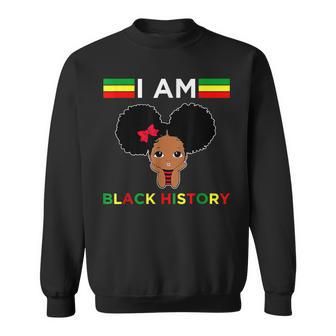 I Am The Strong African Queen Girls Black History Month V8 Sweatshirt - Seseable