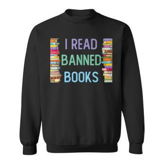I Am With The Banned Books Funny I Read Banned Books Sweatshirt - Thegiftio UK