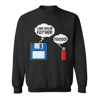 I Am Your Father Fun Usb Floppy Disk It Computer Geek Nerds Sweatshirt - Seseable
