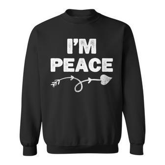 I Come In Peace - Im Peace Apparels Funny Couples Matching Men Women Sweatshirt Graphic Print Unisex - Thegiftio UK