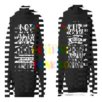 I Dont Speak Much Brilliant Autism Awareness Gift Autistic Sweatshirt | Mazezy