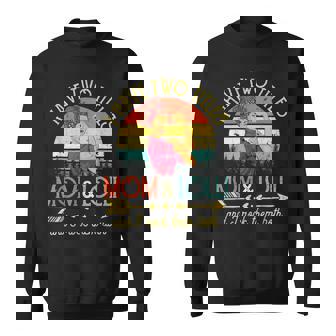I Have Two Titles Mom And Lolli Women Vintage Decor Grandma Sweatshirt - Seseable