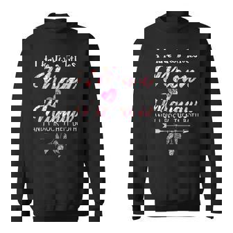 I Have Two Titles Mom And Mamaw Floral Sweatshirt | Seseable UK