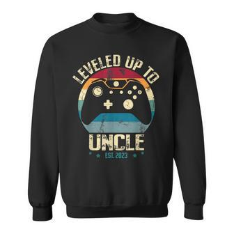 I Leveled Up To Uncle 2023 Promoted To First Time New Uncle Sweatshirt | Mazezy CA