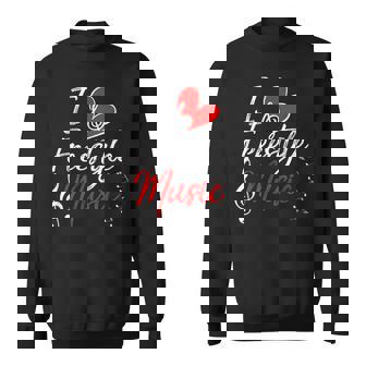 I Love Freestyle Music Men Women Sweatshirt Graphic Print Unisex - Thegiftio