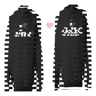 I Love Garlic I Heart Garlic Garlic Lover Sweatshirt | Mazezy