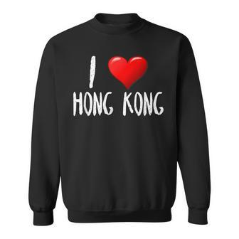 I Love Hong Kong - - Traveler - Souvenir Men Women Sweatshirt Graphic Print Unisex - Thegiftio UK