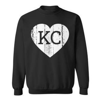 I Love Kc Kansas City Fans Sweatshirt - Seseable