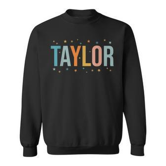 I Love Taylor Cute First Name Taylor Sweatshirt | Mazezy