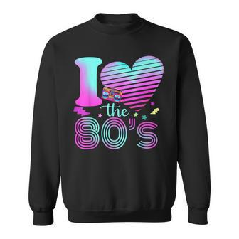 I Love The 80S Girl Costume Party Classic 80S Girl Gift Sweatshirt - Seseable