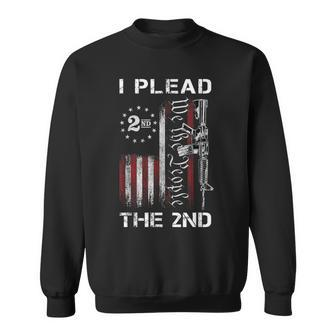 I Plead The 2Nd We The People Usa Flag Ar-15 Rifle Sweatshirt - Seseable