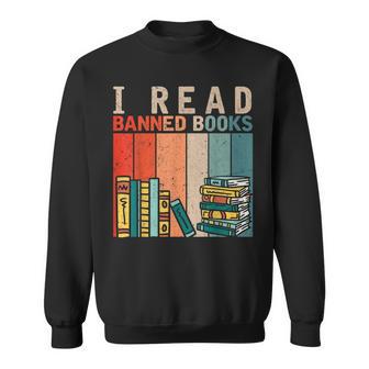 I Read Banned Books Reader Bookworm Sweatshirt | Mazezy