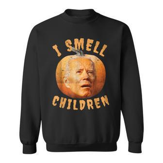 I-Smell-Children Anti-Joe Biden Funny Witches Halloween 2022 Men Women Sweatshirt Graphic Print Unisex - Thegiftio UK